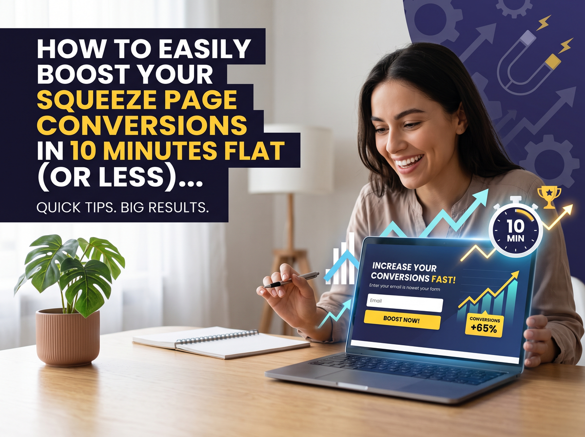 How to Easily Boost Your Squeeze Page Conversions in 10 Minutes Flat (Or Less)...