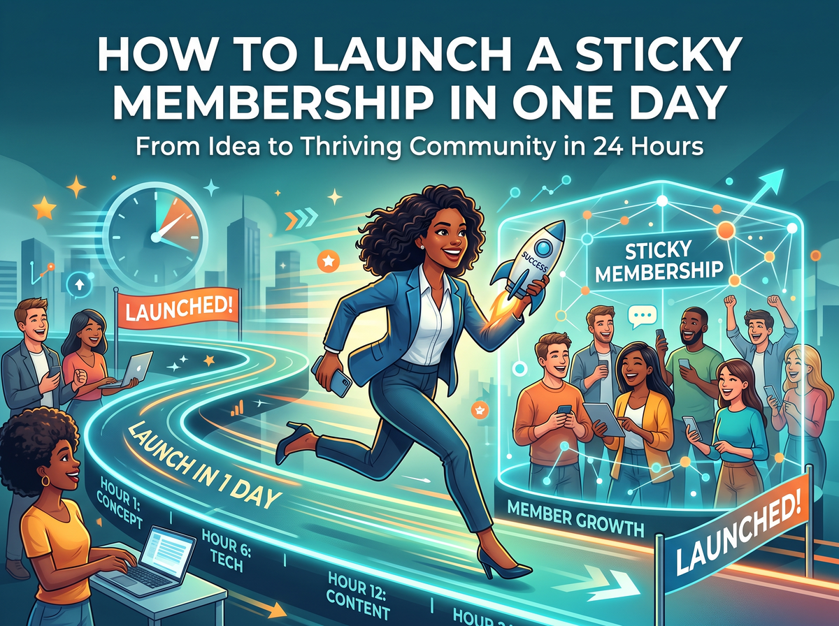 How to Launch a Sticky Membership in One Day