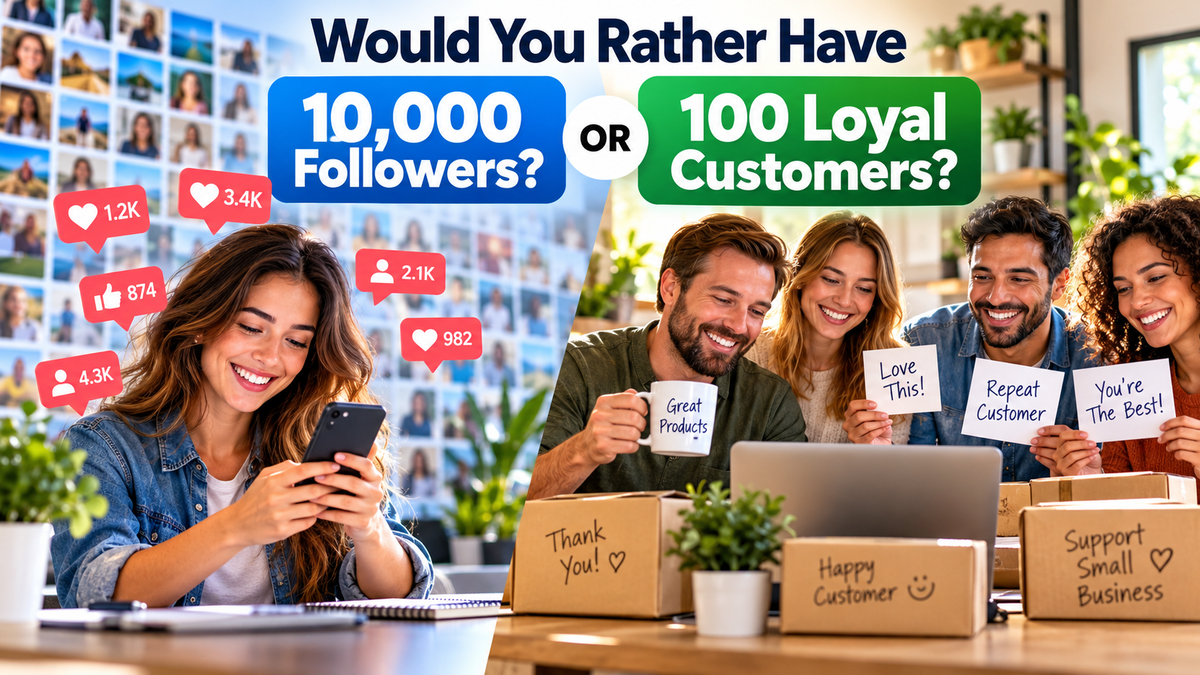 Would You Rather Have 10,000 Followers or 100 Loyal Customers?